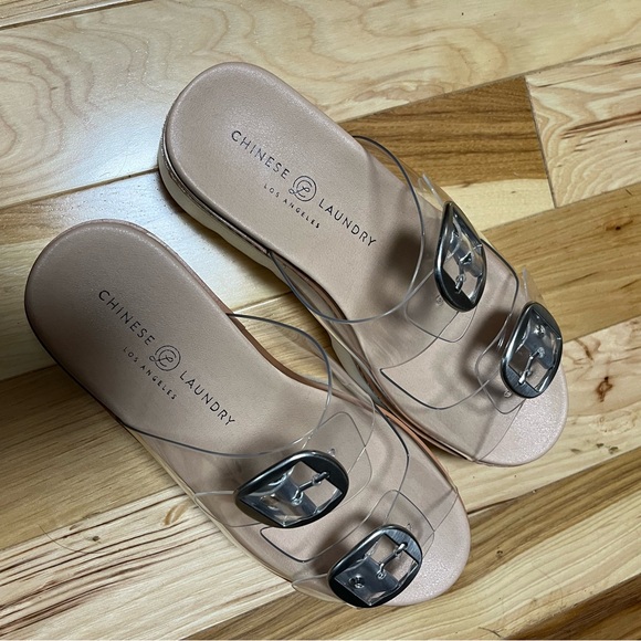 Clear Platform Sandals - Picture 2 of 3